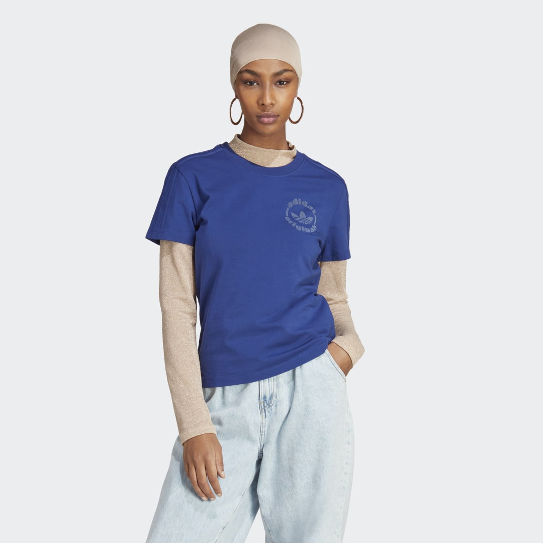 Тениска adidas Originals Graphic Tee Тъмно синьо | IC6045, 1