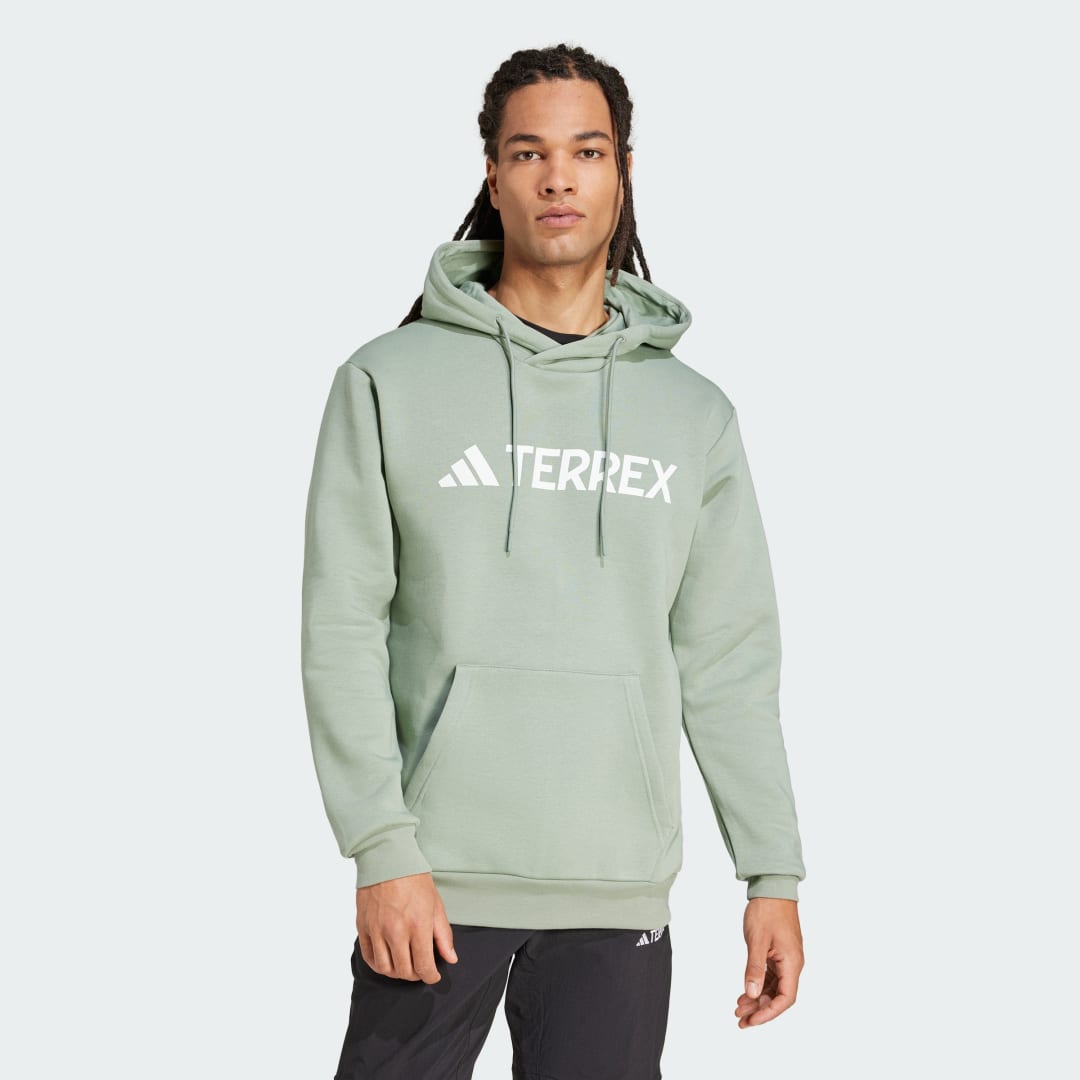 Суитчър adidas Performance Multi Logo Hoodie Зелено | JH3275, 1