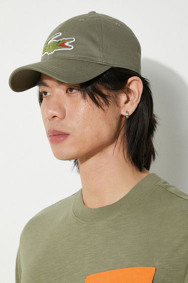 Шапка с козирка Lacoste Adjustable Organic Cotton Twill Cap Черно | RK9871, 4