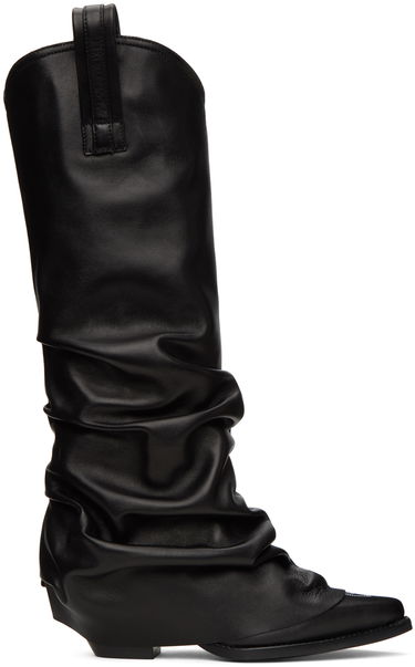 Pокля R13 R13 Mid Cowboy Sleeve Boots Черно | R13S0107-S001A, 0