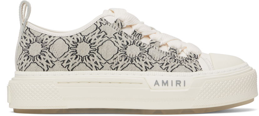 Облекло AMIRI AMIRI MA Quad Jacquard Court Low Бяло | AWFOSR1094