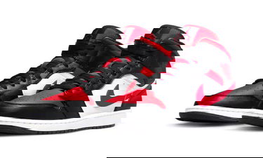 Кецове и обувки Jordan Air Jordan 1 Mid "Alternate Bred Toe" GS Червено | 554725-079, 3