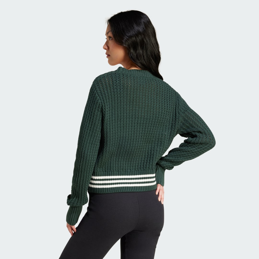Пуловер adidas Performance Knit Cardigan Зелено | IX1046, 1