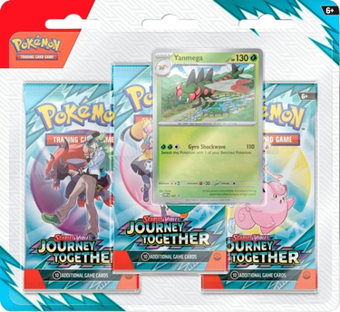 Колекционерско Pokémon Trading Card Game Journey Together Booster Blister 3-Pack Многоцветен | JOURTRI, 0