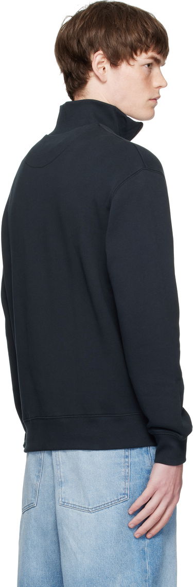 Суитчър MAISON KITSUNÉ Maison Kitsuné Double Fox Head Half-Zip Sweatshirt Черно | OM211CFKM0321, 2