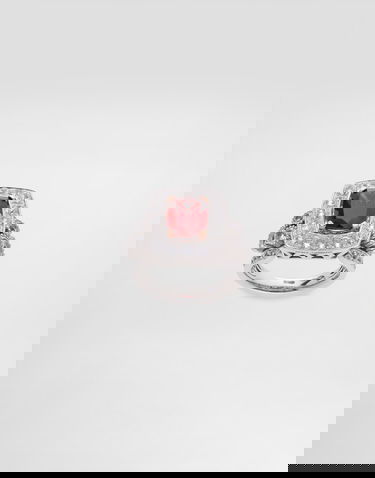 Пръстен Dolce & Gabbana Dolce & Gabbana Eleganza Garnet and Sapphire Ring, 18K White and Rose Gold Червено | WRSA4GWGAR1W8266, 3