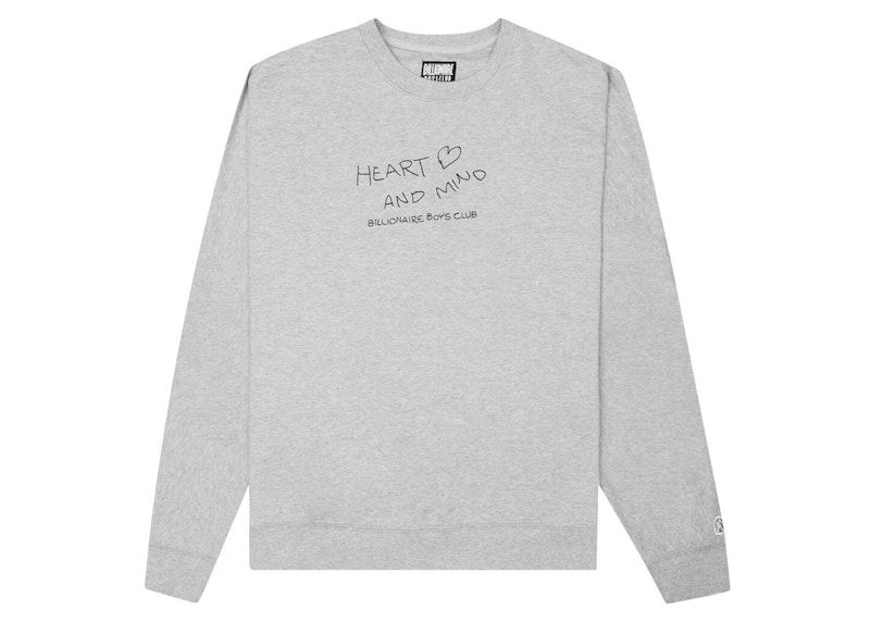 Пуловер BILLIONAIRE BOYS CLUB Billionaire Boys Club PHEART Crewneck Сиво | 8118307GRY, 0