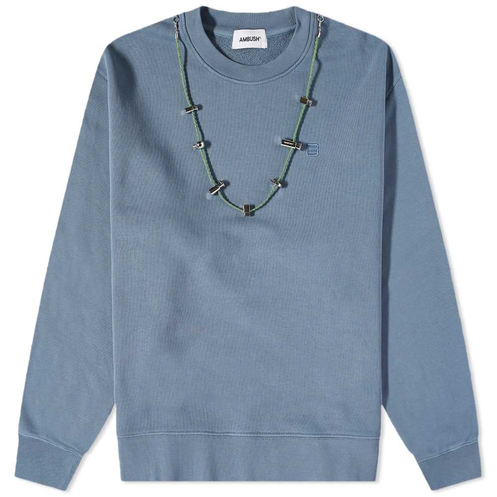 Пуловер Ambush Stoppers Crewneck Синьо | BMBA028F22FLE0014455, 0