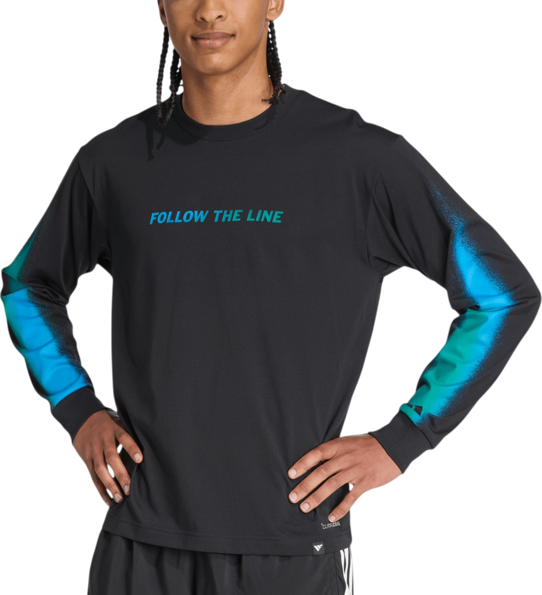 Тениска adidas Originals Follow the Line Long Sleeve Tee Черно | jx3178, 0
