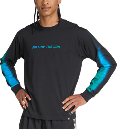 Тениска adidas Originals Follow the Line Long Sleeve Tee Черно | jx3178, 0