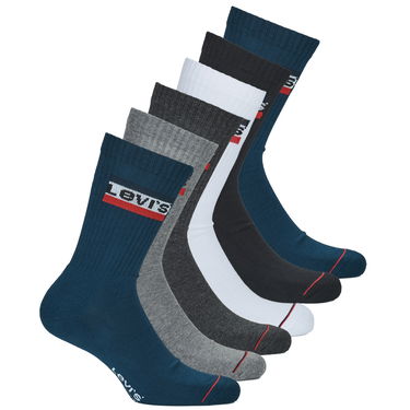 Чорапи Levi's REGULAR CUT SPORT LOGO X6 Sports socks Многоцветен | 701220481-002, 0