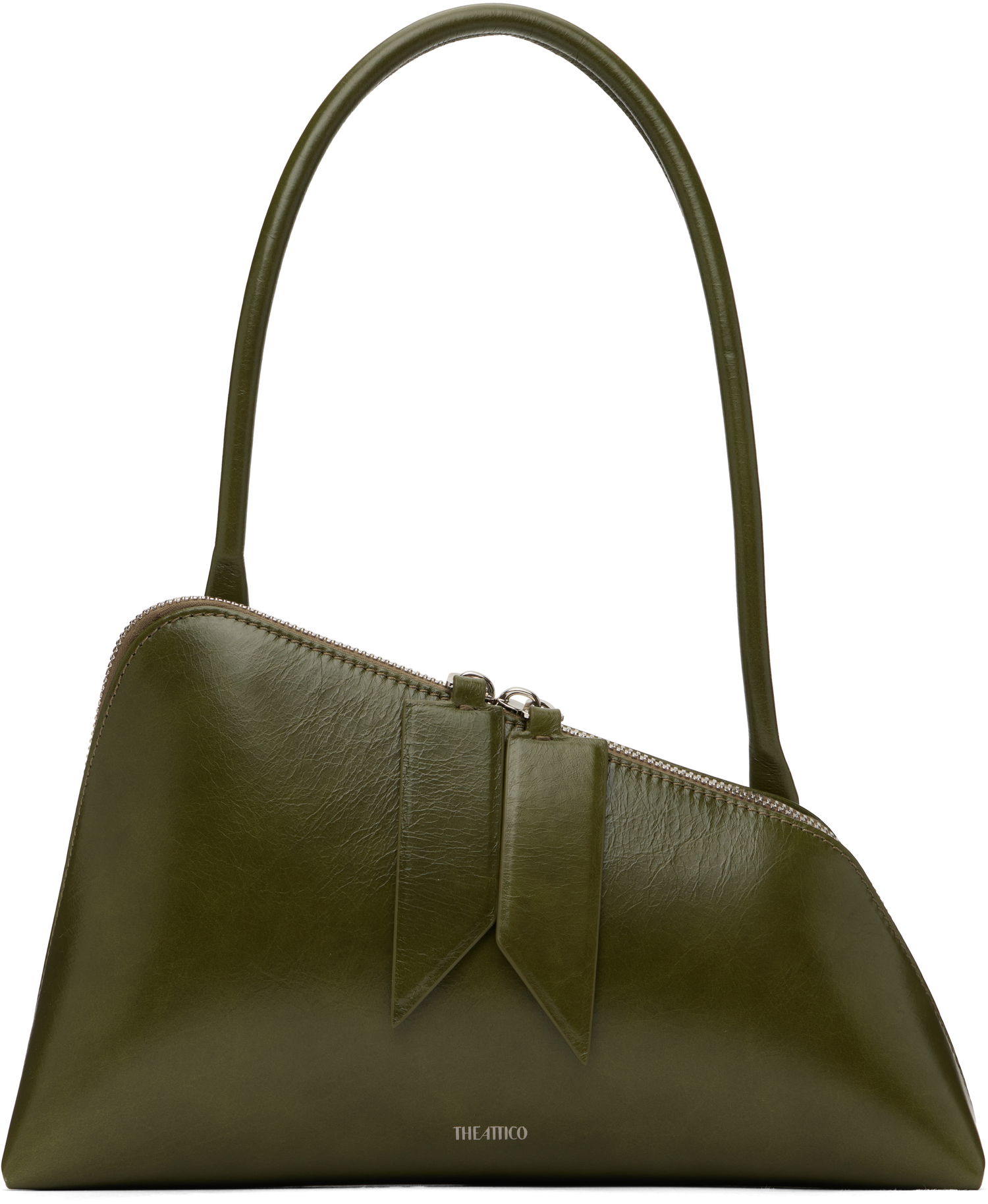 Дамска чанта The Attico The Attico 'Sunrise' Leather Shoulder Bag Зелено | 250WAH00042 LBT110AA, 0