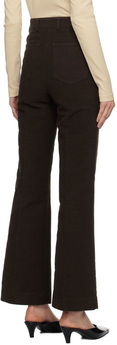 Панталони TOTEME TOTEME Flared Trousers Кафяво | 241-WRB1058-FB0171, 2