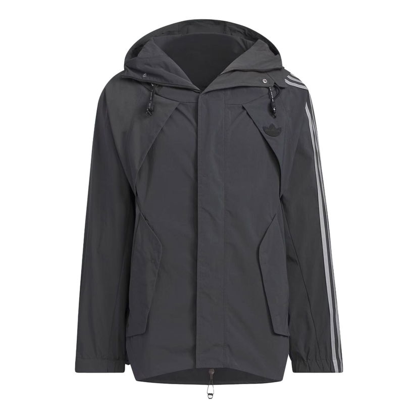 Парка adidas Originals HAMCUS Men's Hooded Sports Jacket Сиво | IX7079