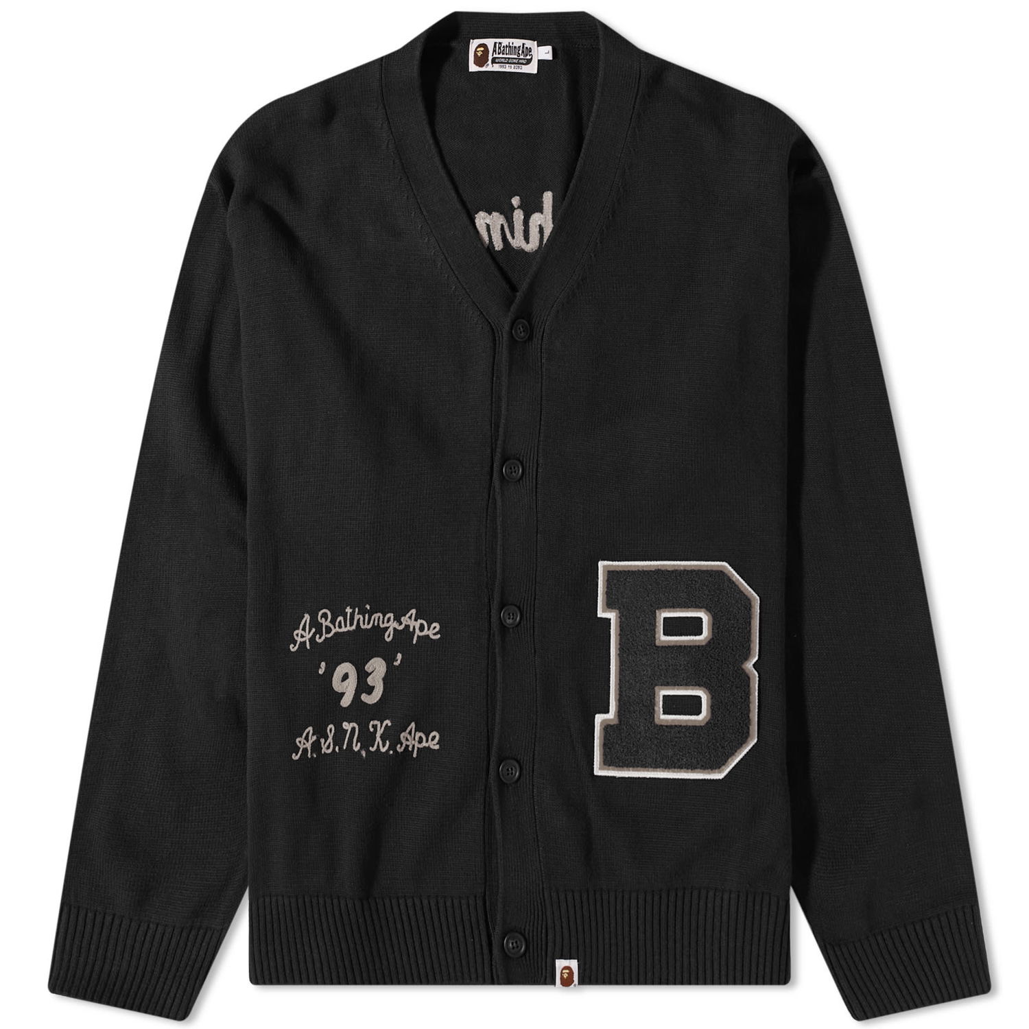 Яке бомбър BAPE Knit Cardigan Black Черно | 001KNJ301001M-BLK, 0