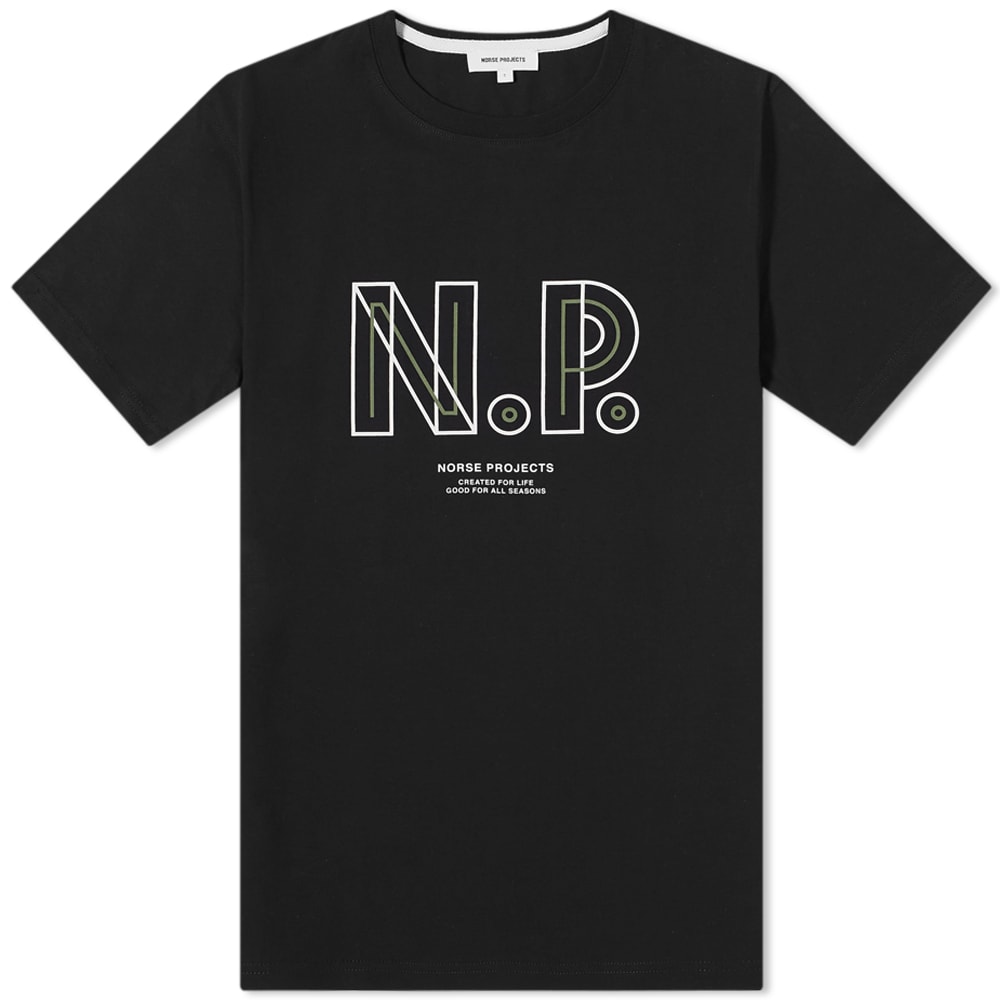 Тениска NORSE PROJECTS Niels Teknisk Черно | N01-0570-9999, 0