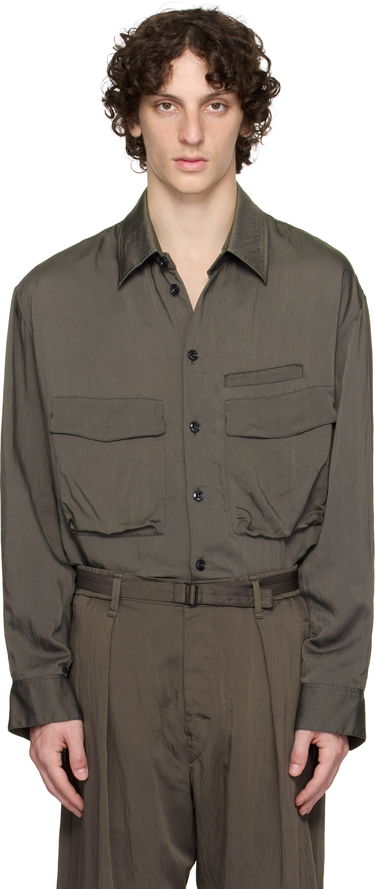 Риза LEMAIRE Lemaire Utility Shirt Зелено | OV1014 LF1388, 0