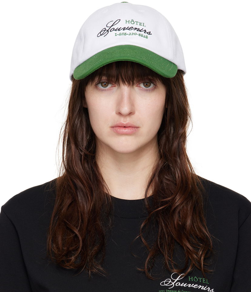 Шапка с козирка A.P.C. White JJJJound Edition Hotel Cap Бяло | COGYX-M24145