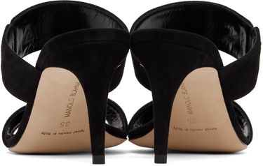 Аксесоари Manolo Blahnik Manolo Blahnik Nebre Suede Heeled Mules Черно | 223-1354, 1