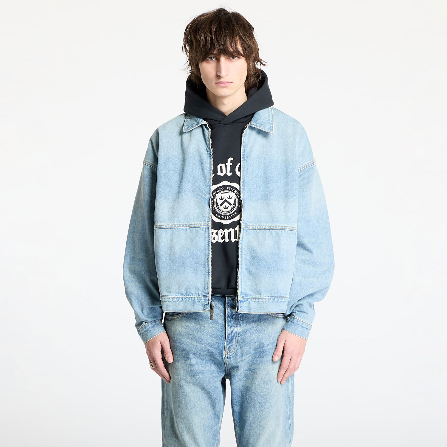 Яке бомбър Fear of God Denim Trucker Jacket Vintage Синьо | 202HO244270F-105, 0