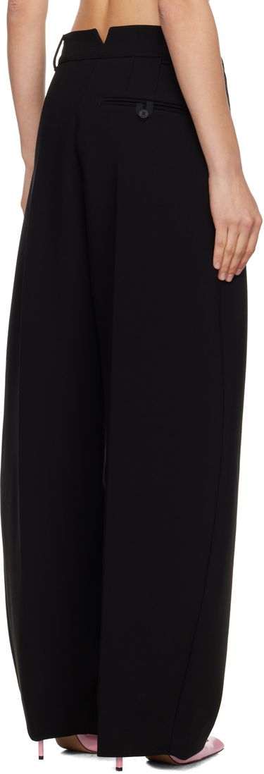Панталони Jacquemus La Croisière 'The Ovalo' Wide-Leg Pleated Trousers Черно | 24EPAW00079AW00531, 2