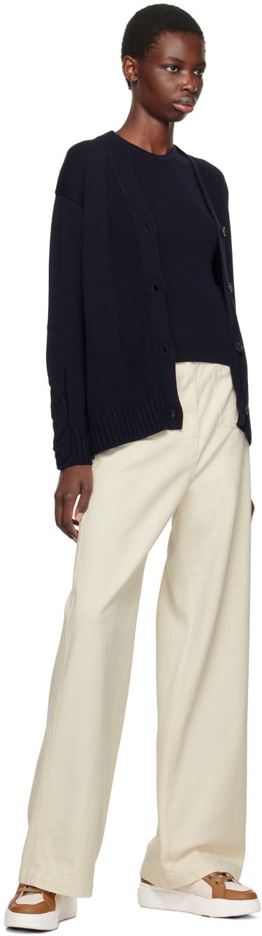 Пуловер Max Mara Max Mara Lukas Knit Cardigan Тъмно синьо | 2429346051600, 3