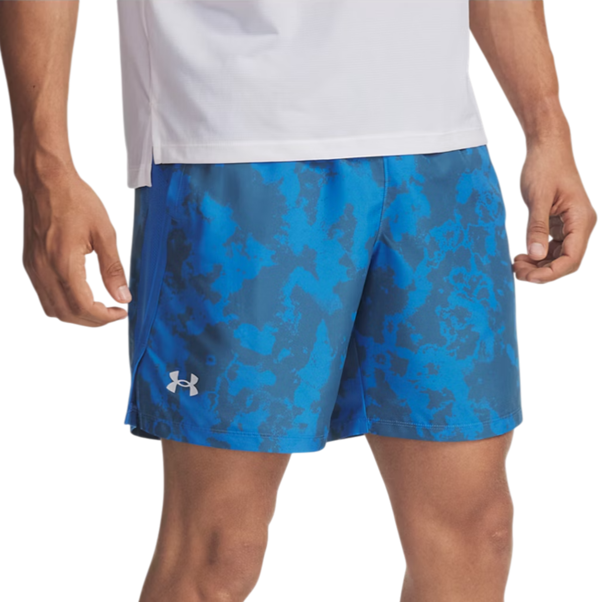 Къси панталони Under Armour Under Armour UA Launch 7" Print Shorts Синьо | 1382621-402, 0