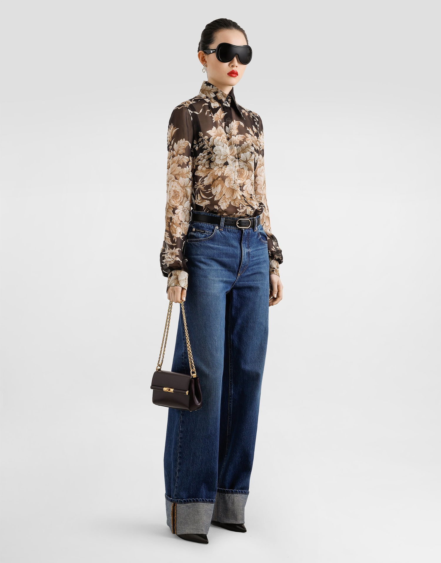Дънки Dolce & Gabbana Dolce & Gabbana 5-Pocket Cuffed Jeans Синьо | FTDCDDG8NR3S9001, 1