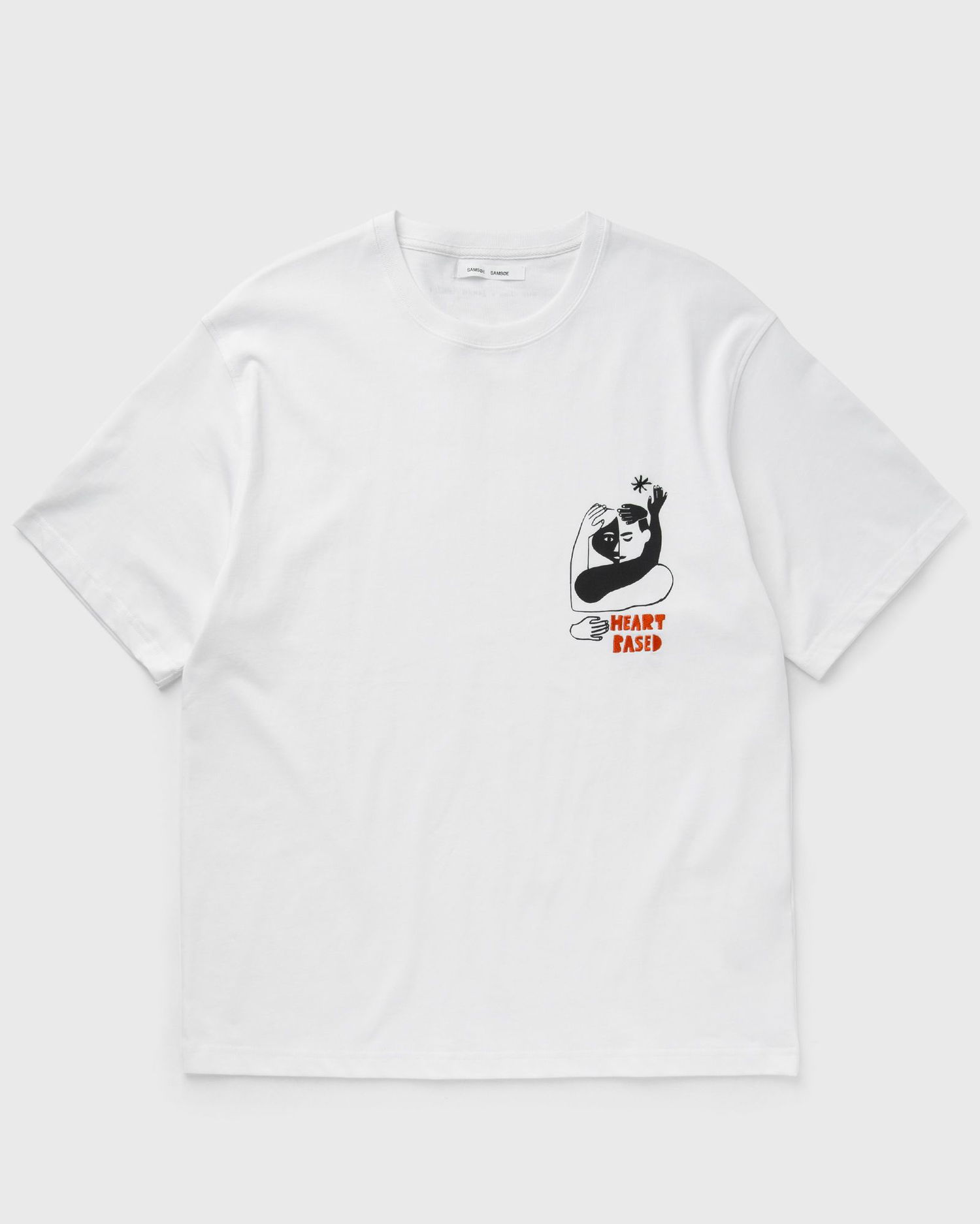 Тениска Samsoe Samsoe Heart Based Graphic T-Shirt Бяло | U25100019-WHITE-HEART, 0
