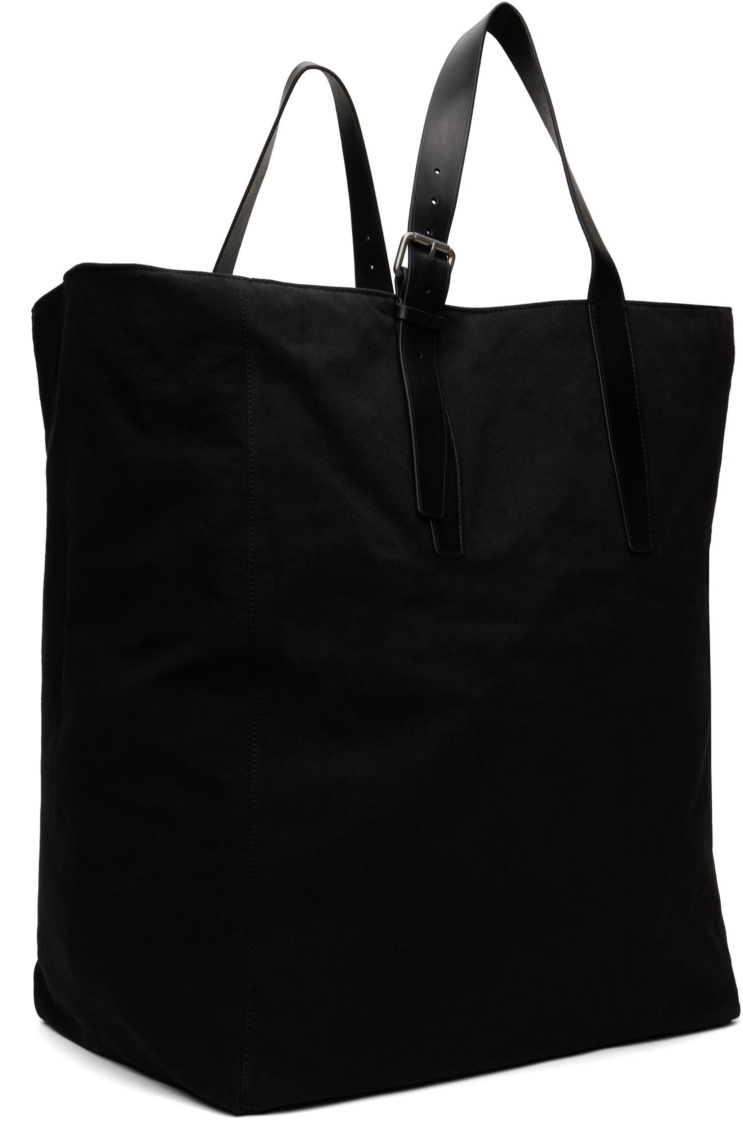 Голяма пазарска чанта Dries Van Noten Dries Van Noten Large Canvas Tote Bag Черно | 251-021507-698, 1