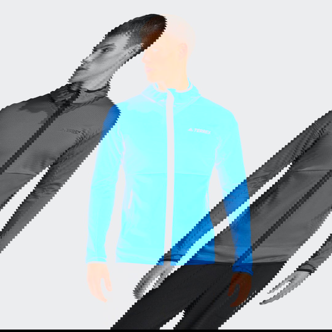 Ветровка adidas Originals Terrex Tech Flooce Light Hooded Hiking Jacket Синьо | H51489, 0