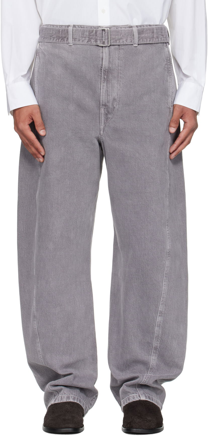 Дънки LEMAIRE Lemaire Twisted Belted Jeans Сиво | PA326 LD1062