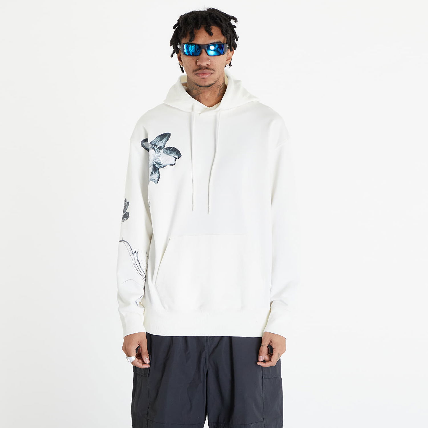 Суитчър Y-3 Graphic French Terry Hoodie UNISEX Off White Бяло | IV7736, 0