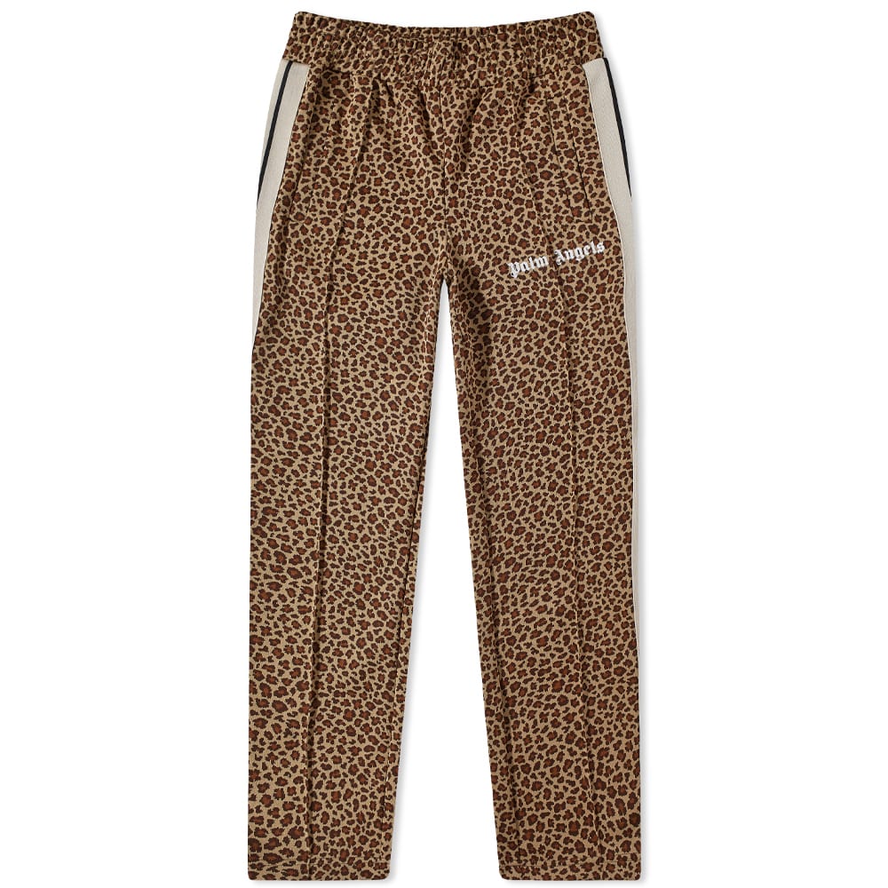 Спортни панталони Palm Angels Leopard Track Pant Кафяво | PMCJ001S22FAB0106103, 0