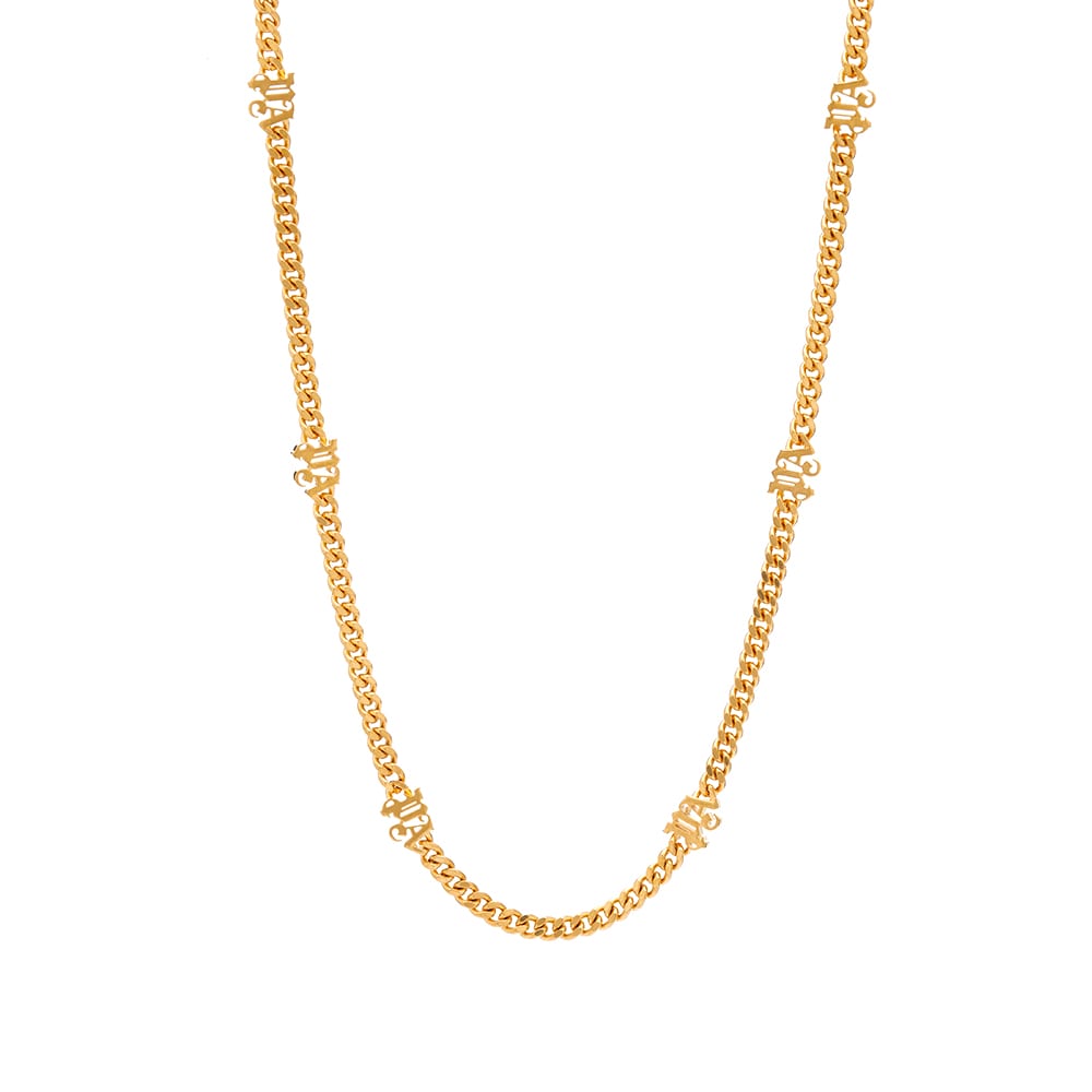 Колие Palm Angels Small PA Thin Chain Necklace Металик | PWOB072S23MAT0017676, 0