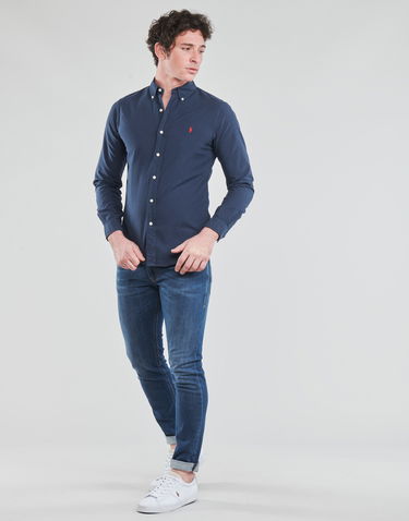 Риза Polo by Ralph Lauren Long Sleeve Shirt Тъмно синьо | 710723610003-NOOS, 2