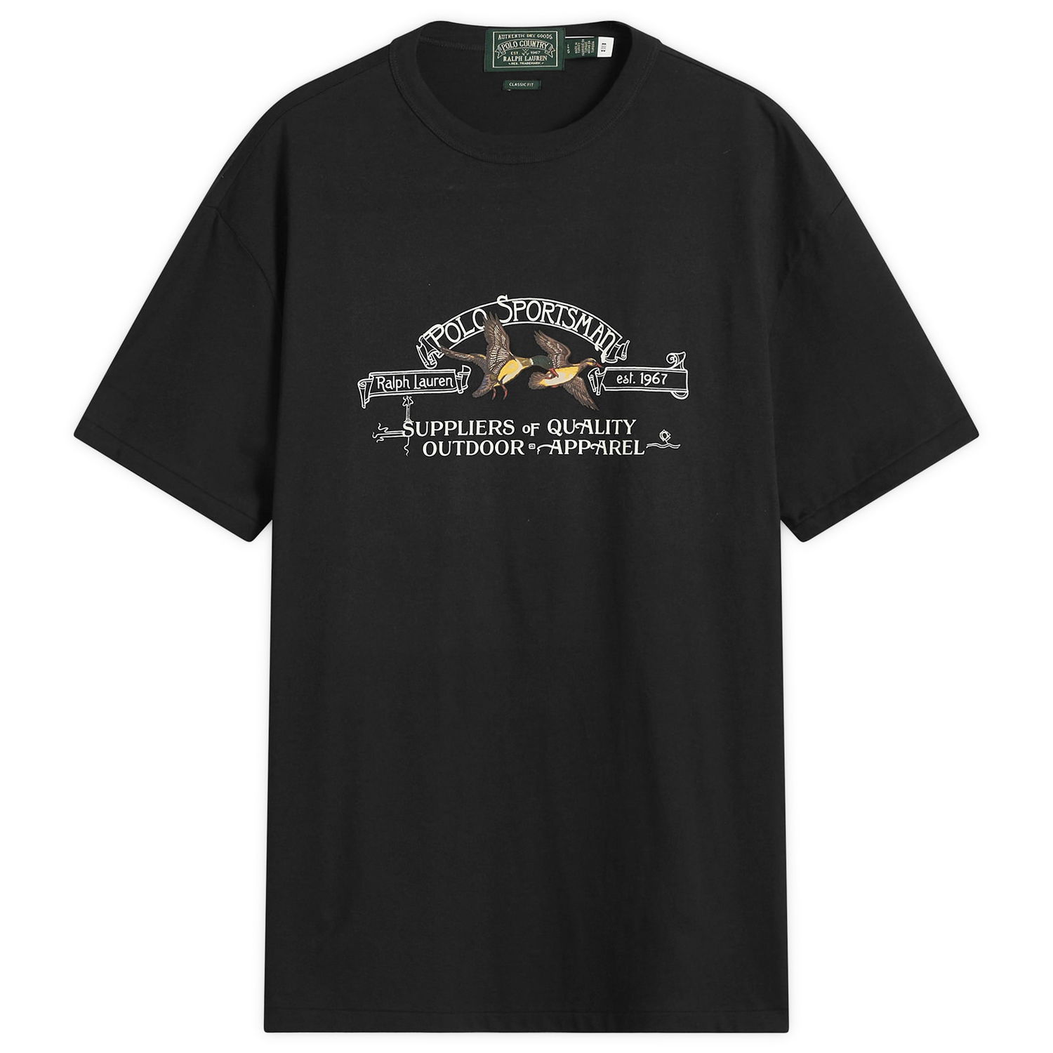 Тениска Polo by Ralph Lauren Ralph Lauren Sportsman T-Shirt, Large Черно | 710981142001-BLK, 1
