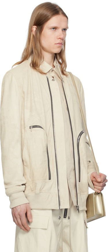 Яке бомбър Rick Owens Rick Owens Hollywood Flight Leather Jacket Черно | RU01E5771 LBA, 4