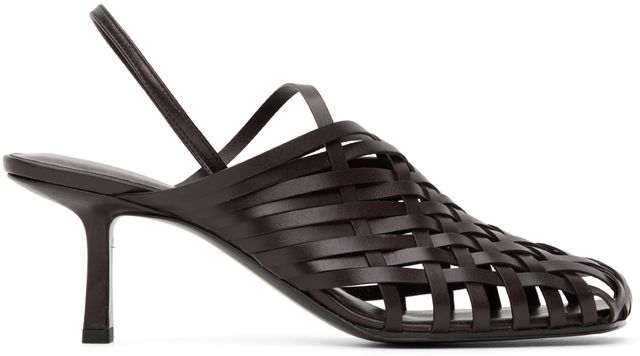 The Row Woven Slingback Kitten Heels