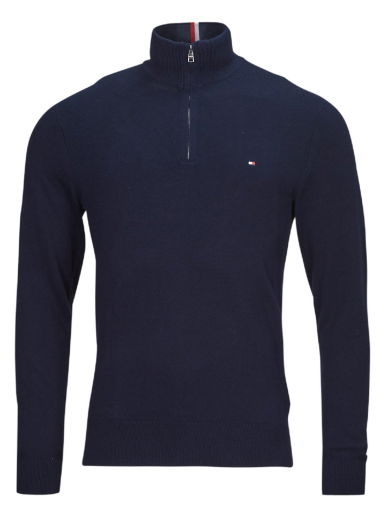 Пуловер Tommy Hilfiger PIMA ORG CTN CASHMERE ZIP MOCK Бежово | MW0MW28049-DW5