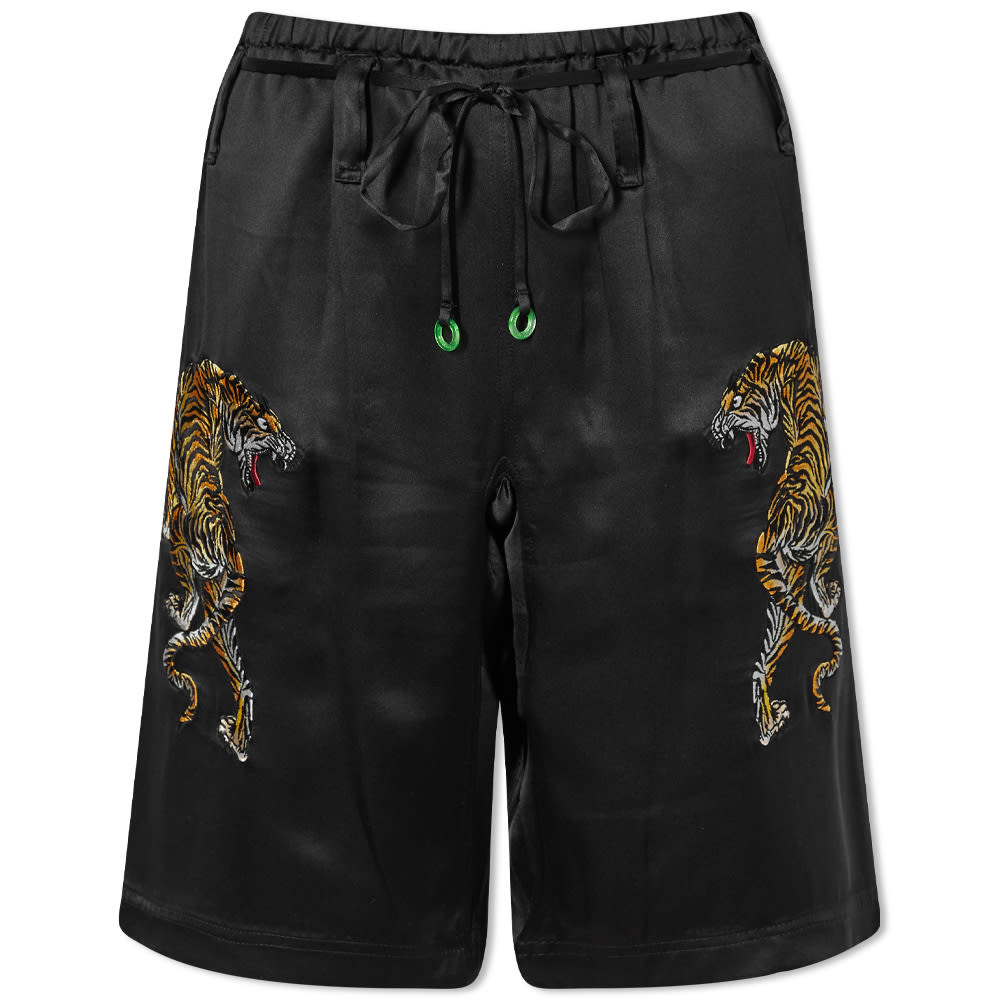 Къси панталони Alexander Wang Tiger Embroidery PJ Short Черно | 1WC1224444-001, 0