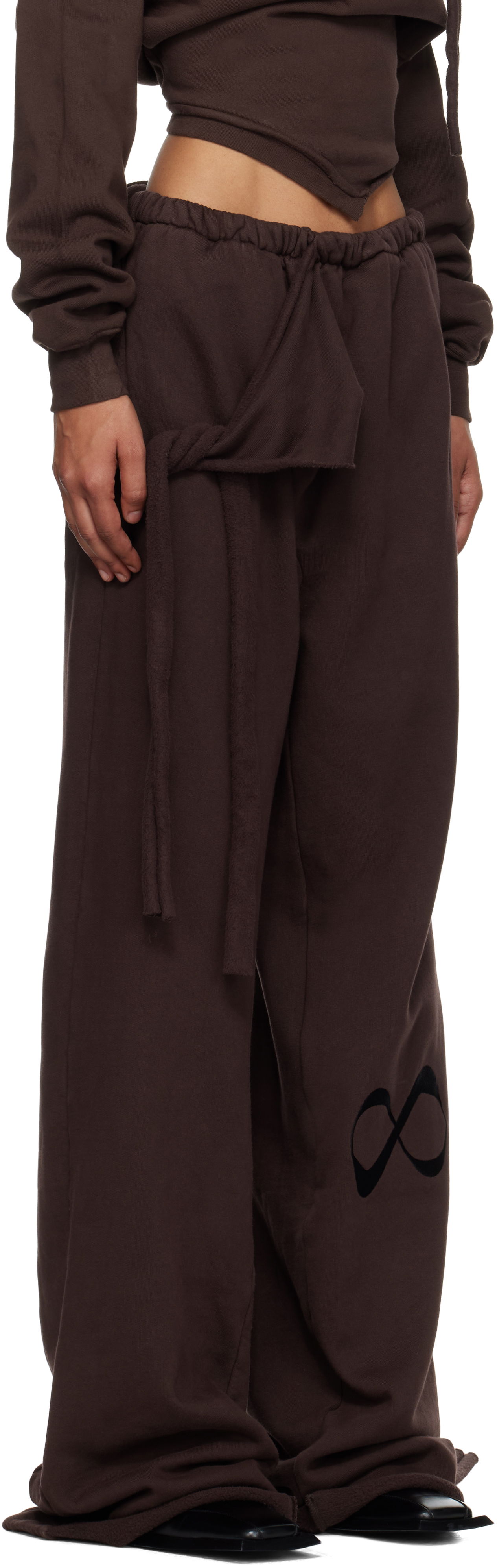 Спортни панталони Ottolinger Ottolinger Otto Wrap Sweatpants Кафяво | 115-201015-02, 1