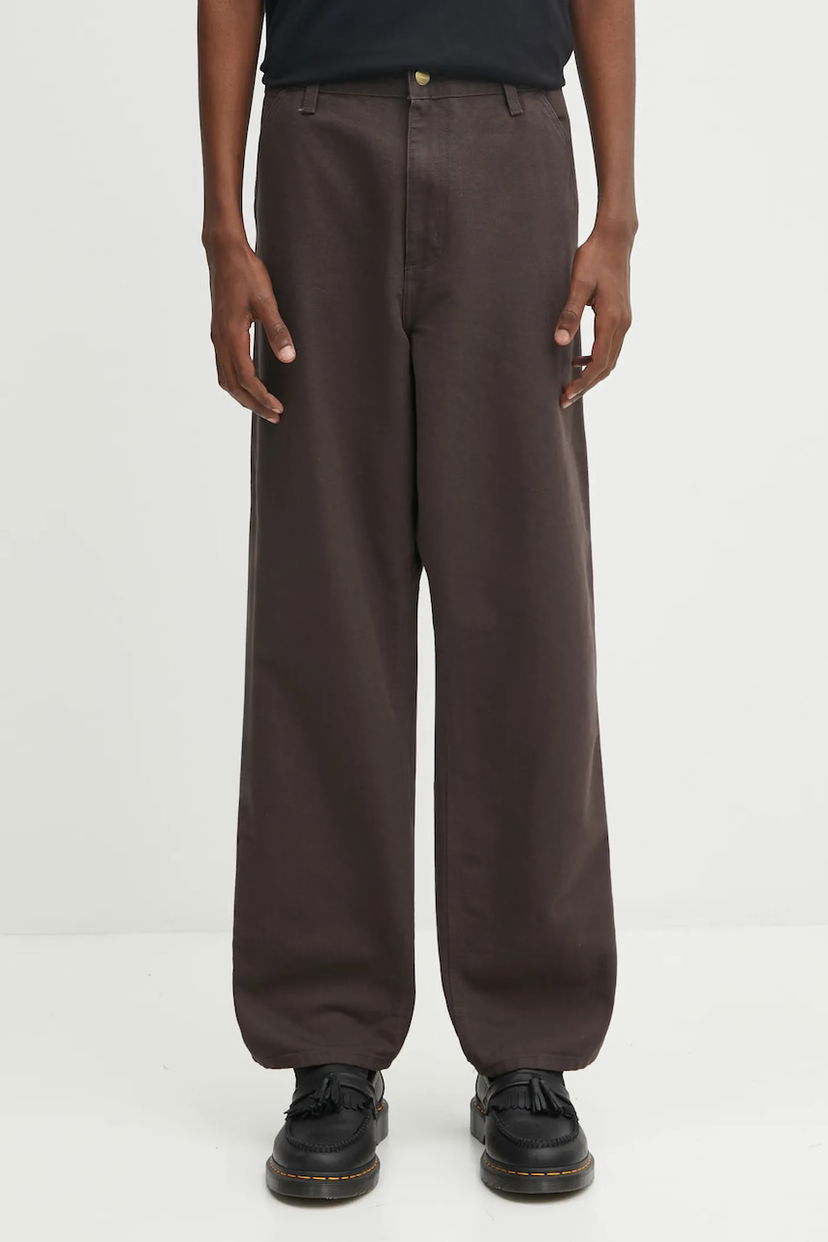 Панталони Carhartt WIP Single Knee Pant Кафяво | I031497.4702