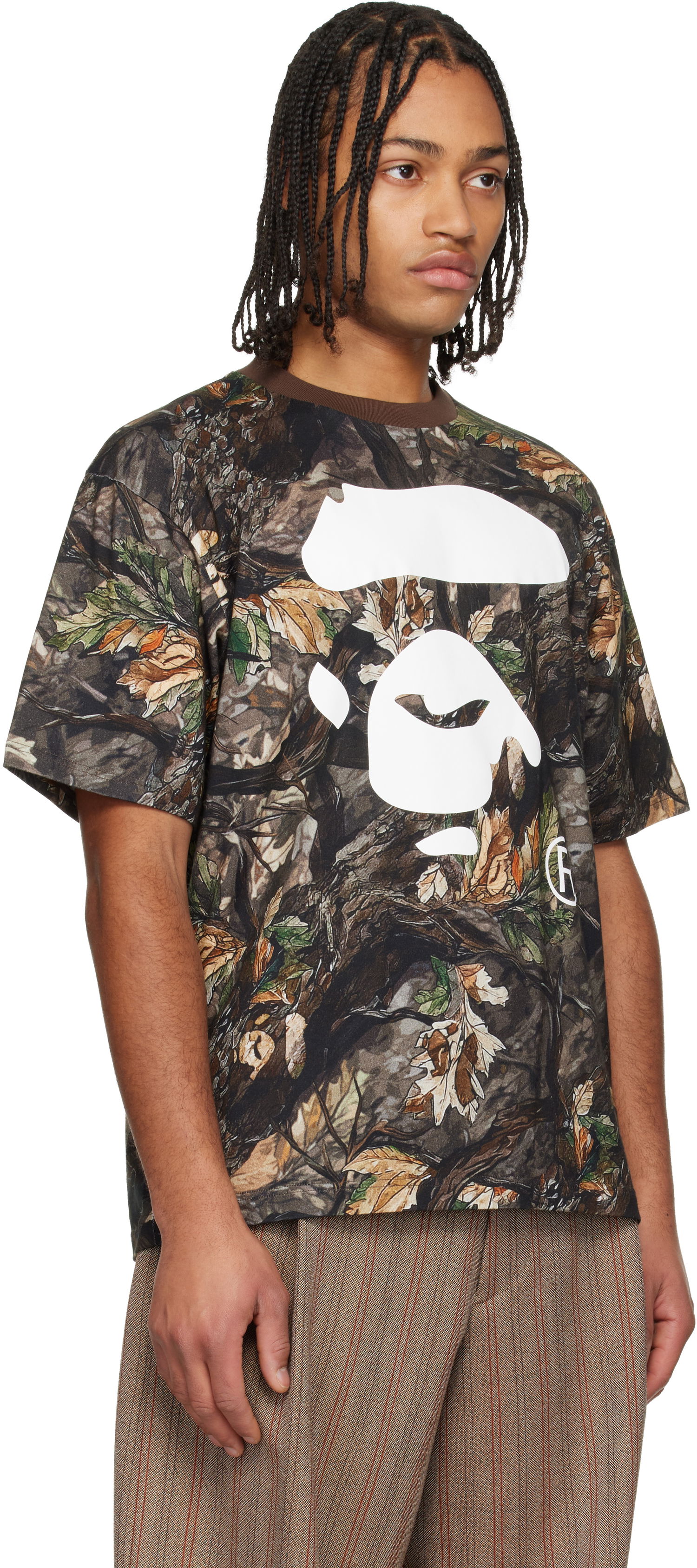 Тениска BAPE Tree Edge Camo Ape Face Relaxed T-shirt Многоцветен | 001CSL801012M, 1