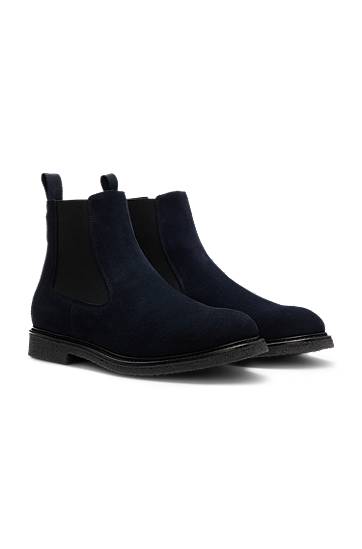 Облекло и аксесоари BOSS Suede Chelsea Boots Тъмно синьо | 50548076