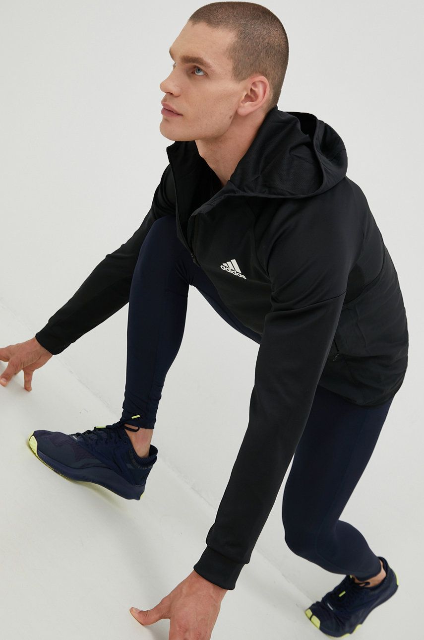 Суитчър adidas Performance Training Full-Zip Hoodie Черно | HA6366, 0