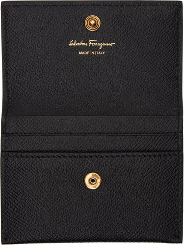 Портфейл FERRAGAMO Salvatore Ferragamo Gancini Credit Card Holder Черно | 779901, 2