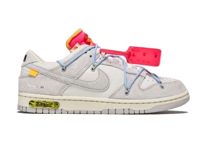 Кецове и обувки Nike Dunk Low Off-White Lot 38 Сиво | DJ0950-113, 0