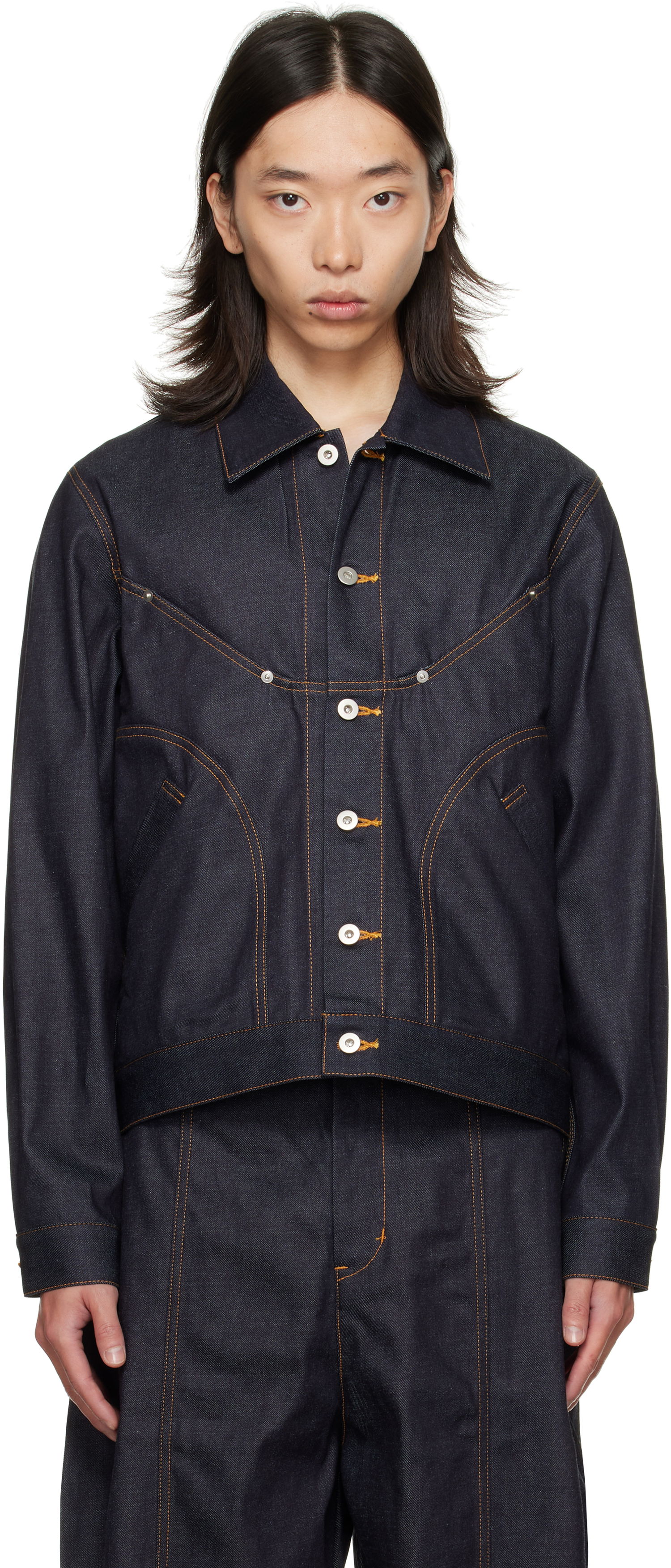 Яке sage NATION SAGE NATION Jiji Denim Jacket Синьо | S084 DENIM JIJI JACKET DENIM R, 0