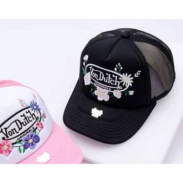Шапка с козирка Von Dutch Von Dutch Trucker Flora Polyester Foam Cap Черно | VD-7030851, 4